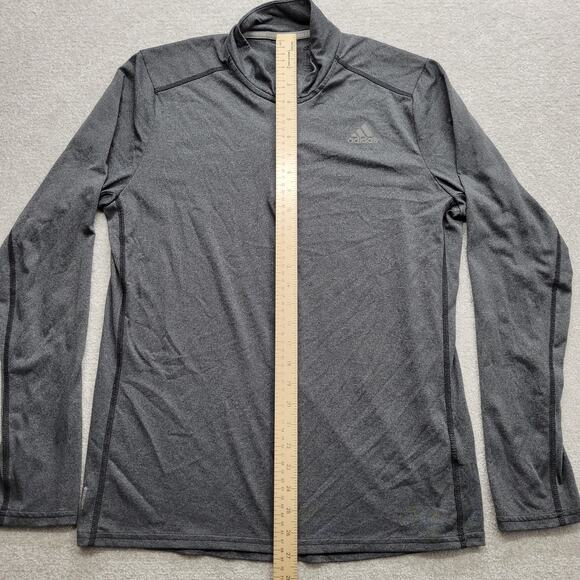 Adidas Men's Medium Running Fleece 1/4 Zip Pullover Jacket Sweatshirt - Picture 3 of 9